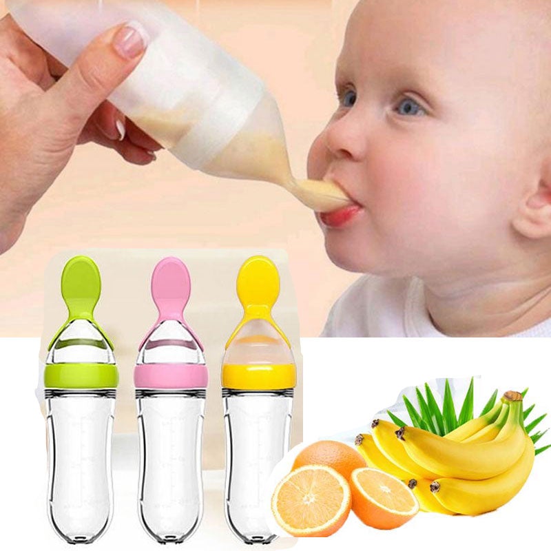 Biberon avec cuillère pour nouveau-né | EasyBottle™ - Baby Boubou